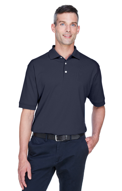 Men's Solid Perfect Pima Interlock Polo - Navy