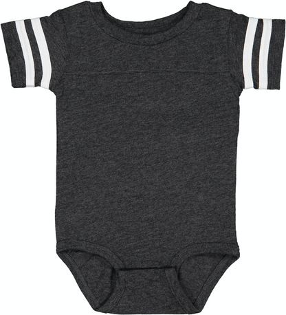 Infant Football Bodysuit - Vintage Smoke / Blend White