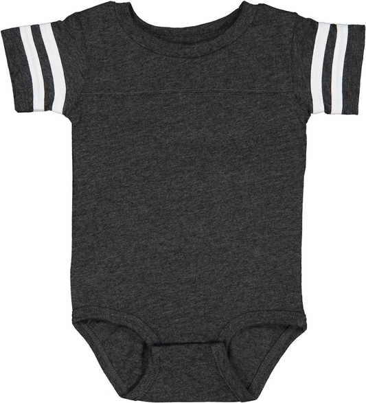 Infant Football Bodysuit - Vintage Smoke / Blend White