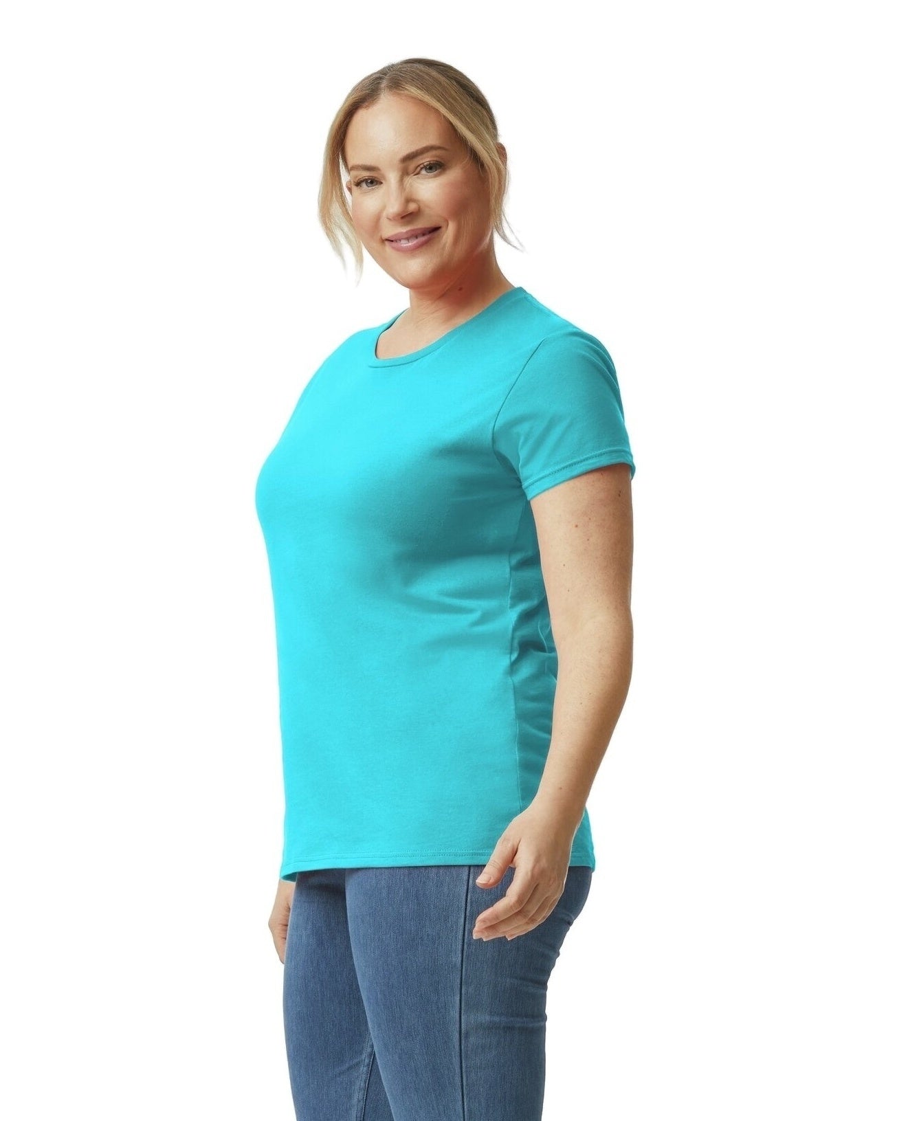 Women's Lightweight T-Shirt - Caribbean Blue