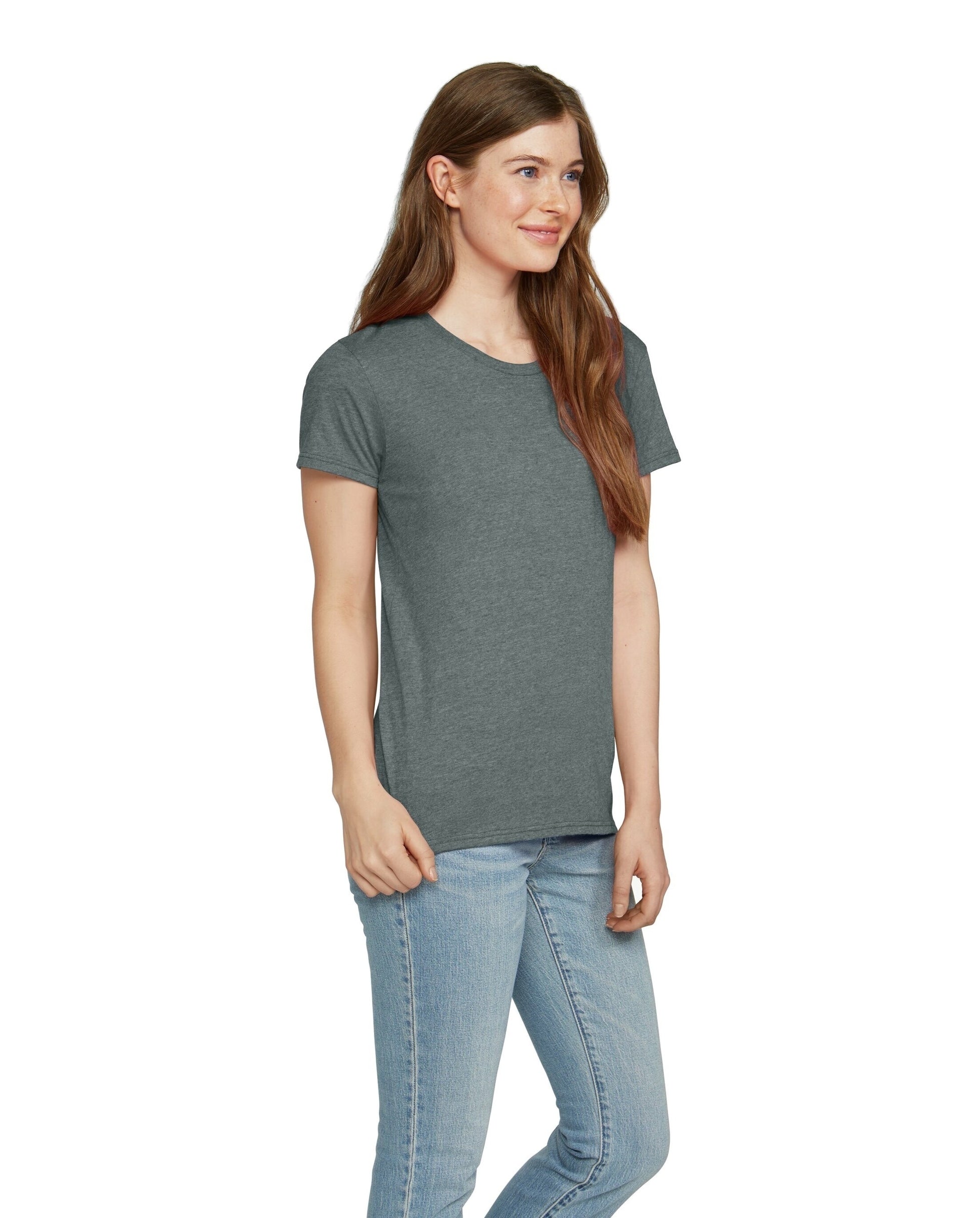 Women's Lightweight T-Shirt - Heather Dark Gray