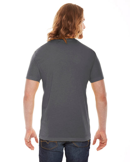Unisex Poly-Cotton Short-Sleeve Crewneck - Asphalt