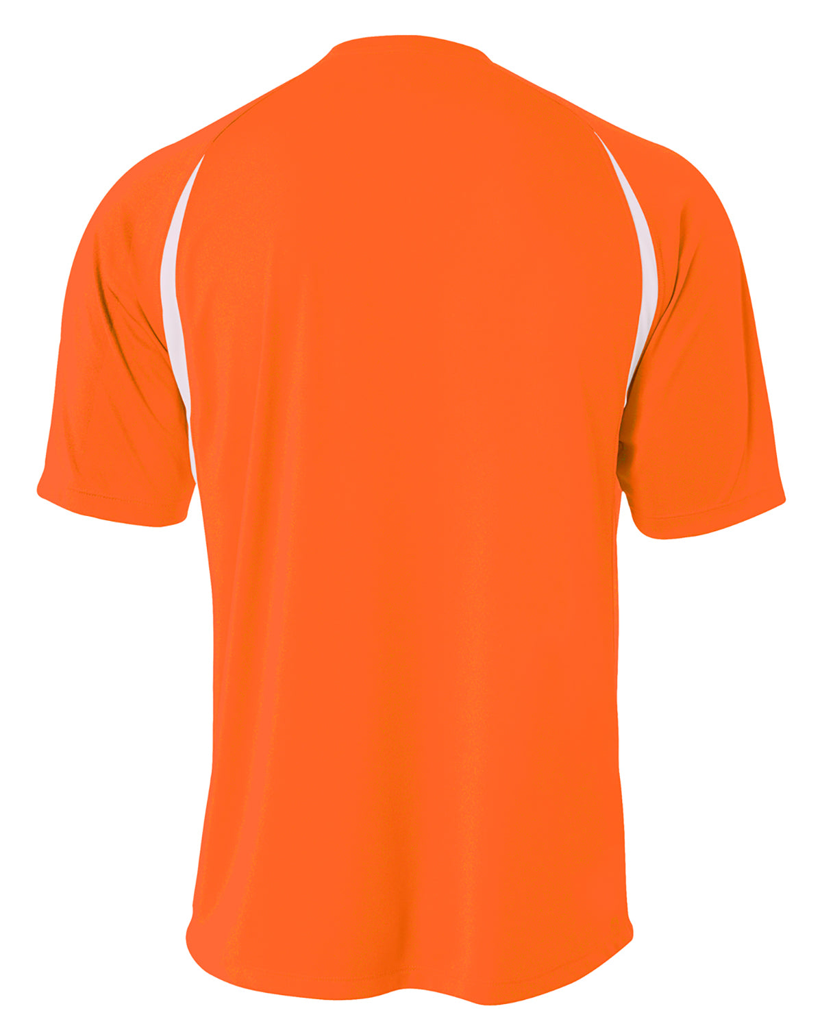 Men's Cooling Performance Color Blocked T-Shirt - Orange / White