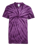 Youth Cyclone Vat-Dyed Pinwheel Short Sleeve T-Shirt - Purple