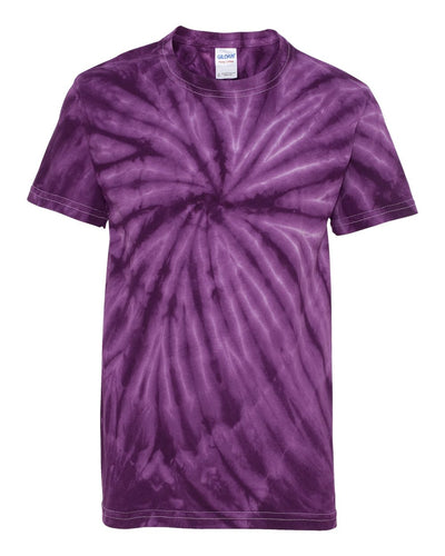 Youth Cyclone Vat-Dyed Pinwheel Short Sleeve T-Shirt - Purple