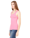 Women's Sheer Mini Rib Tank - Very Pink