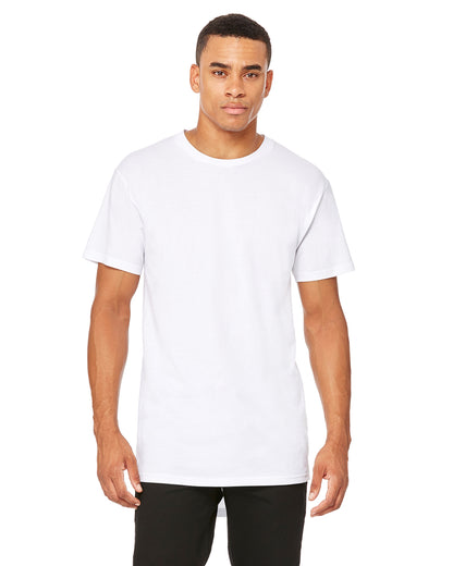 Men's Long Body Urban T-Shirt - White