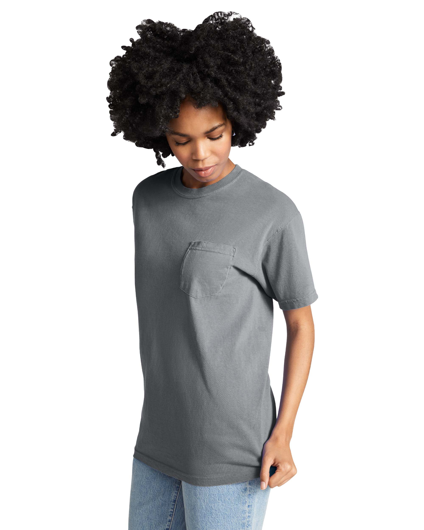 Unisex Heavyweight RS Pocket T-Shirt - Granite