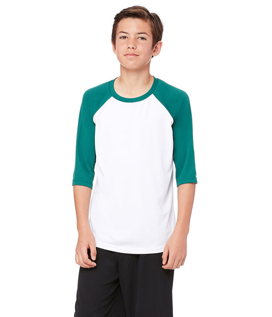 Youth Baseball T-Shirt - White / Sport Forest