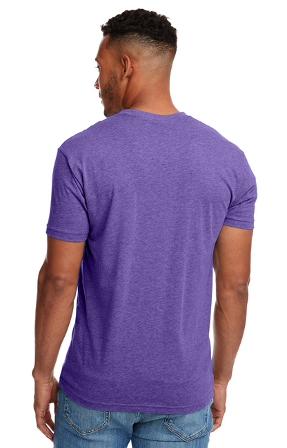 Unisex CVC Crewneck T-Shirt - Purple Rush
