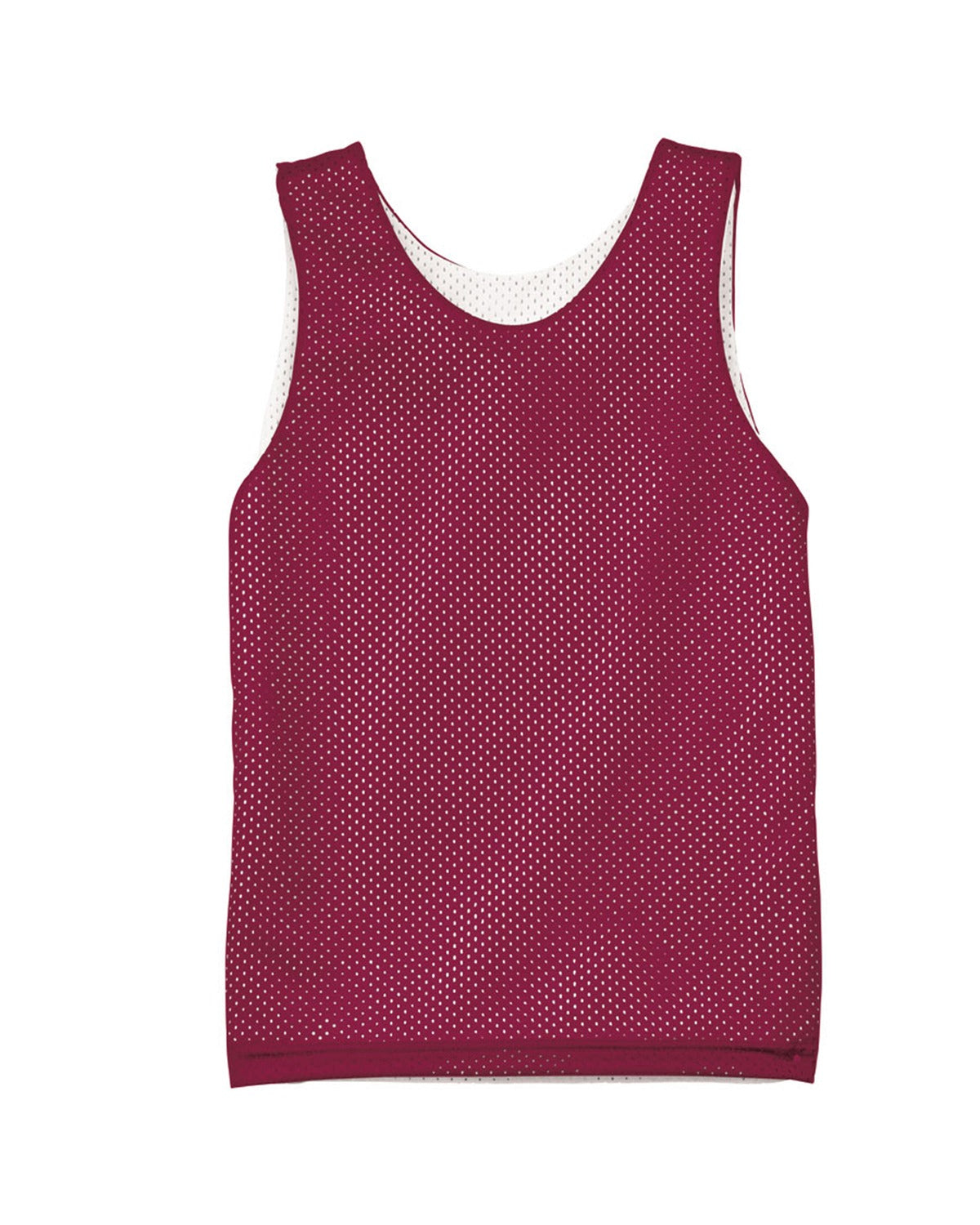Youth Reversible Mesh Tank - Cardinal / White