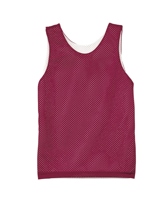 Youth Reversible Mesh Tank - Cardinal / White