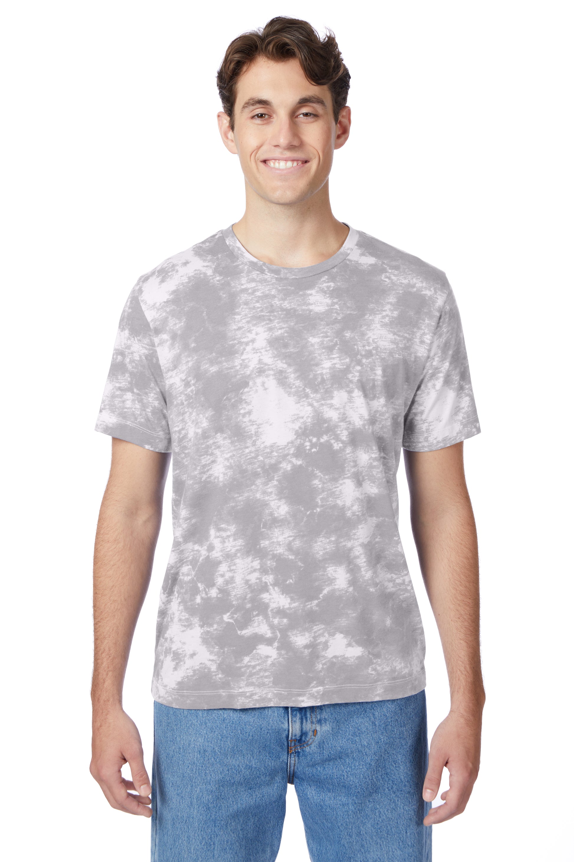 Unisex Go-To T-Shirt - Gray Tie Dye