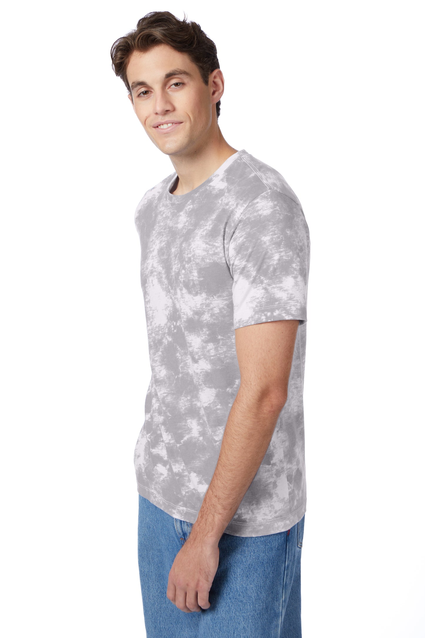 Unisex Go-To T-Shirt - Gray Tie Dye