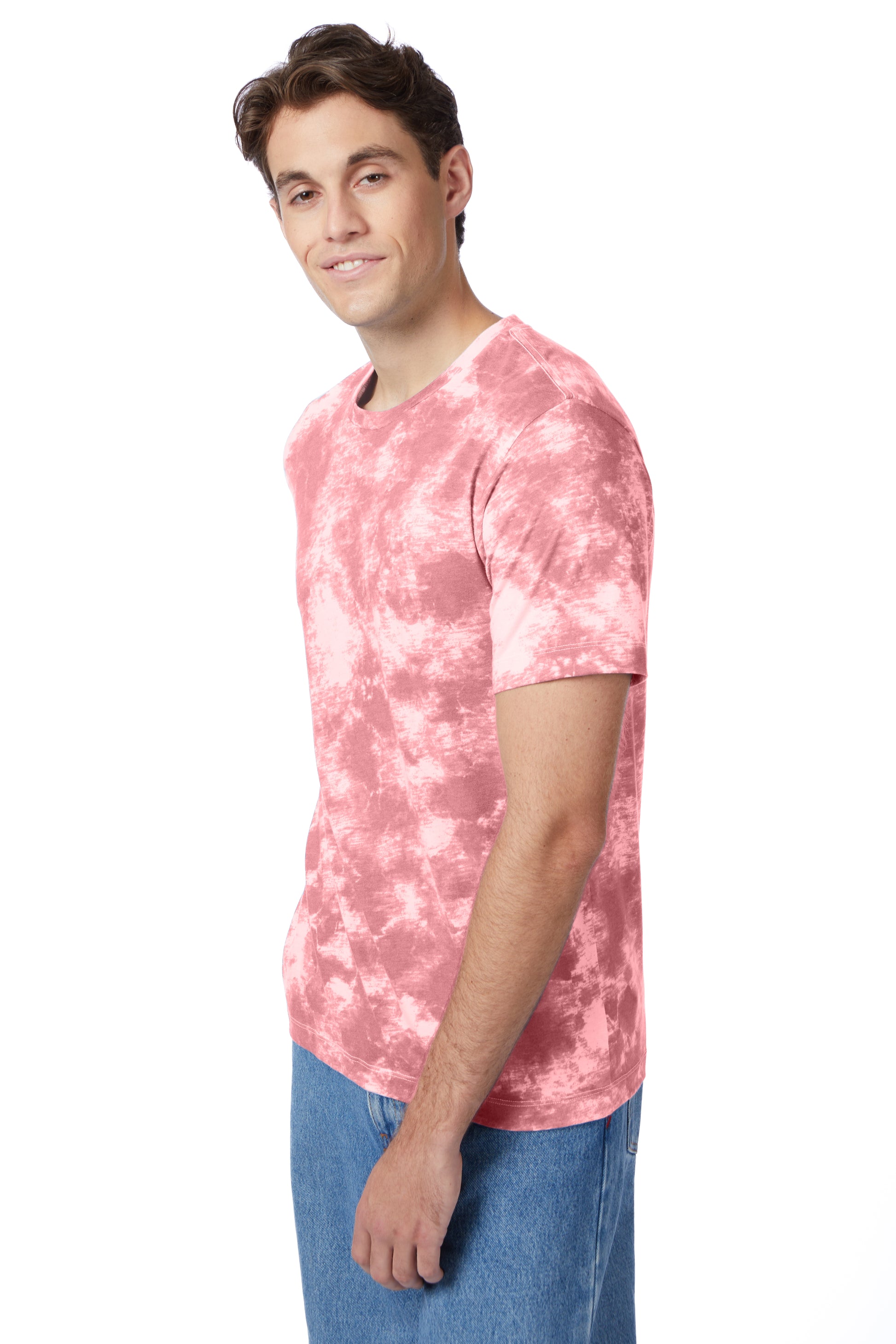 Unisex Go-To T-Shirt - Pink Tie Dye