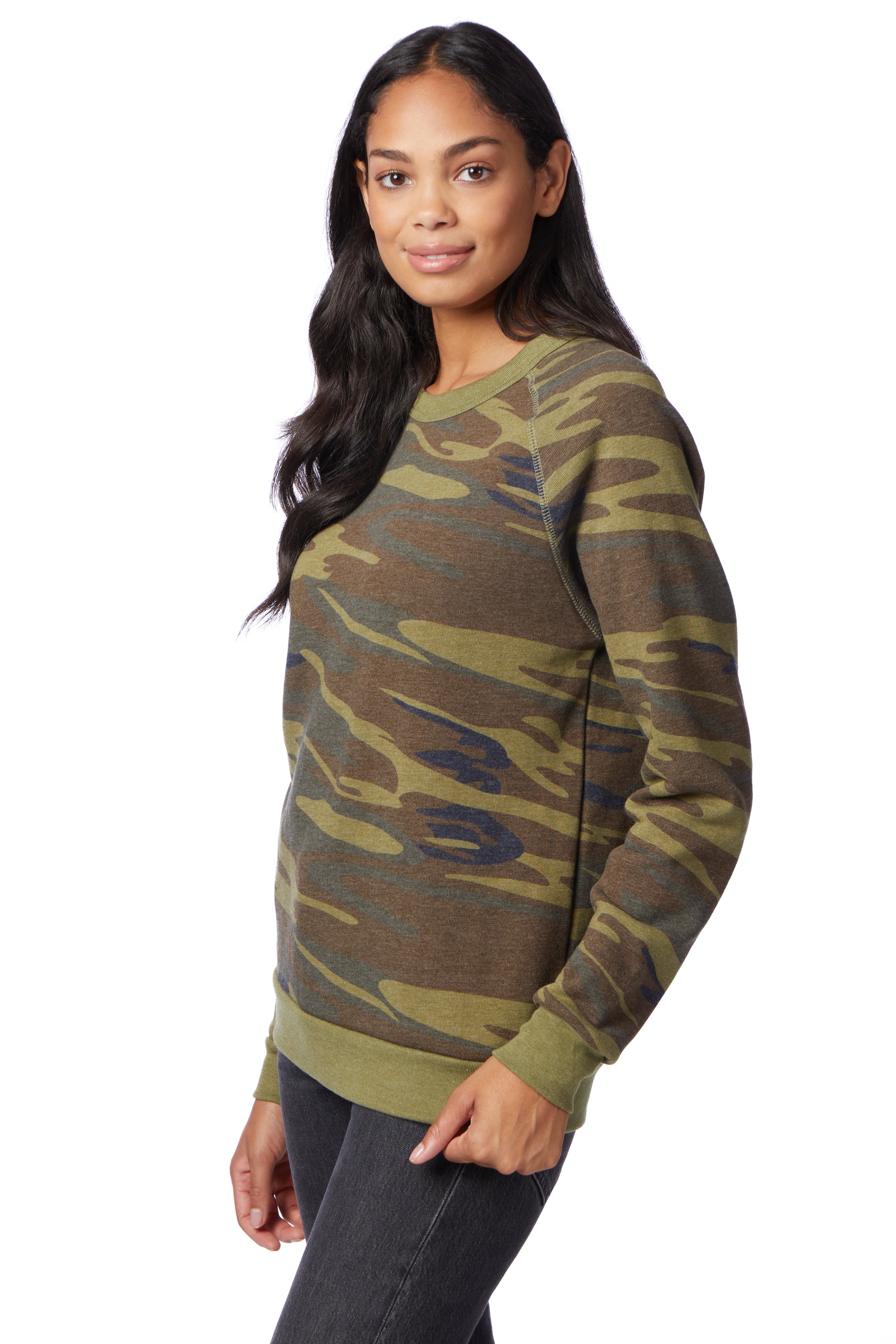 Unisex Champ Eco-Fleece Solid Sweatshirt - Camo