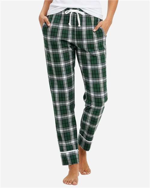 Boxercraft BW6603 Green/ White Plaid — on model front