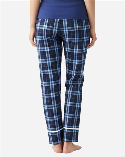 Boxercraft BW6603 Navy/ Columbia Plaid — on model back