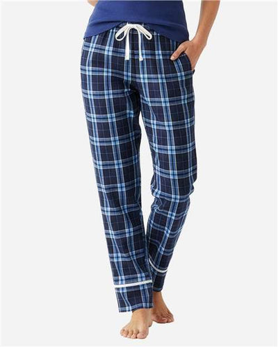 Boxercraft BW6603 Navy/ Columbia Plaid — on model front