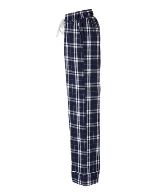 Boxercraft BW6603 Navy/ Silver Plaid — direct side