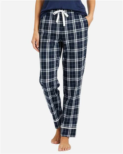 Boxercraft BW6603 Navy/ Silver Plaid — on model front