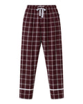 Boxercraft BW6603 Varsity Maroon Oxford Plaid — front