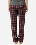 Boxercraft BW6603 Varsity Maroon Oxford Plaid — on model back