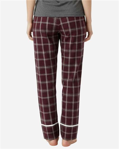 Boxercraft BW6603 Varsity Maroon Oxford Plaid — on model back