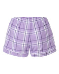 Boxercraft BY6501 Lavender Carnegie Plaid — back