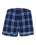 Boxercraft BY6501 Navy/ Columbia Plaid — back