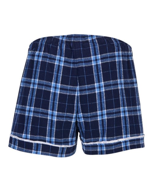 Boxercraft BY6501 Navy/ Columbia Plaid — back