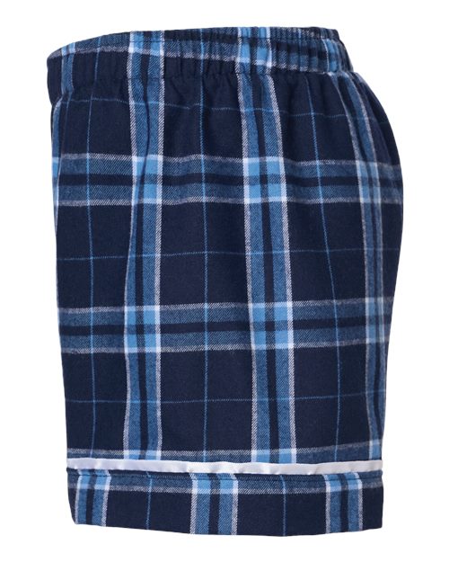 Boxercraft BY6501 Navy/ Columbia Plaid — direct side