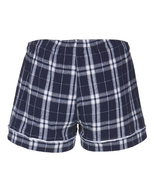 Boxercraft BY6501 Navy/ Silver Plaid — back