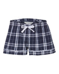 Boxercraft BY6501 Navy/ Silver Plaid — front