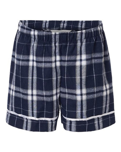 Boxercraft BY6501 Navy/ Silver Plaid — front