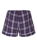 Boxercraft BY6501 Purple/ White Plaid — back