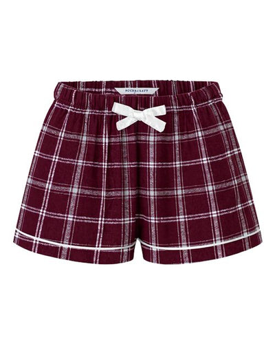 Boxercraft BY6501 Varsity Maroon Oxford Plaid — front