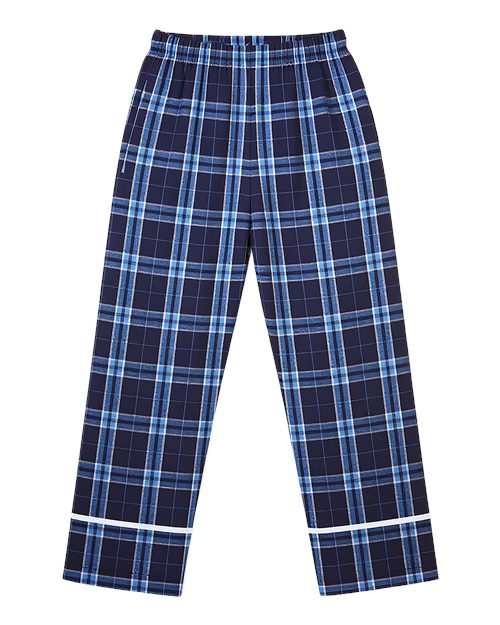 Boxercraft BY6603 Navy/ Columbia Plaid — back