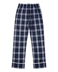 Boxercraft BY6603 Navy/ Silver Plaid — back