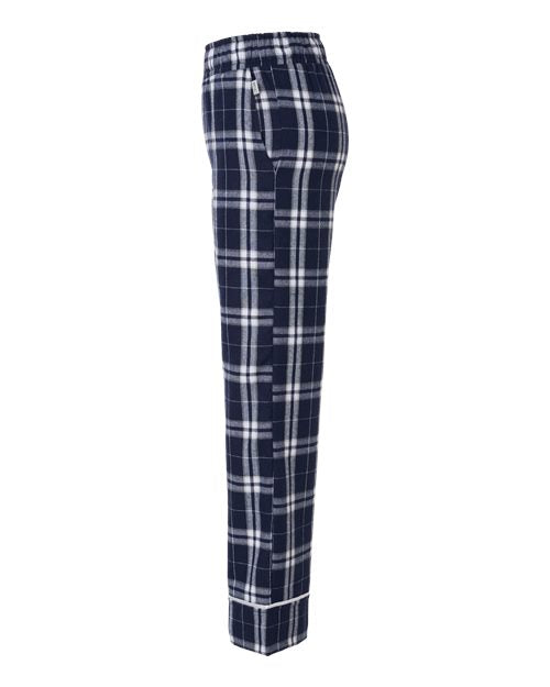 Boxercraft BY6603 Navy/ Silver Plaid — direct side
