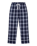 Boxercraft BY6603 Navy/ Silver Plaid — front