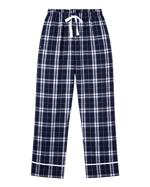 Boxercraft BY6603 Navy/ Silver Plaid — front