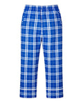 Boxercraft BY6603 Royal/ Silver Plaid — back