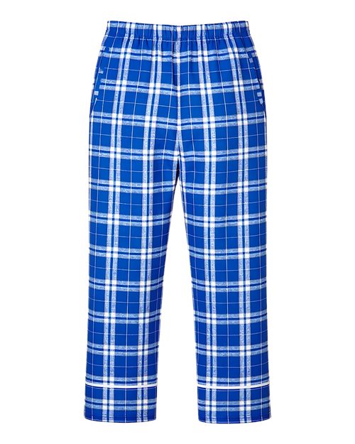 Boxercraft BY6603 Royal/ Silver Plaid — back