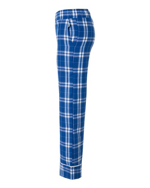 Boxercraft BY6603 Royal/ Silver Plaid — direct side