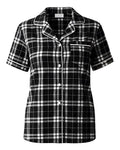 Boxercraft BW7101 Black/ White Plaid — front