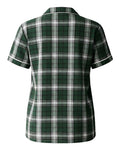 Boxercraft BW7101 Green/ White Plaid — back