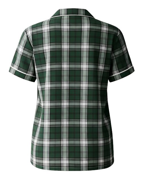 Boxercraft BW7101 Green/ White Plaid — back