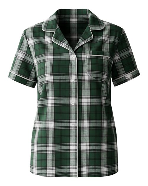 Boxercraft BW7101 Green/ White Plaid — front