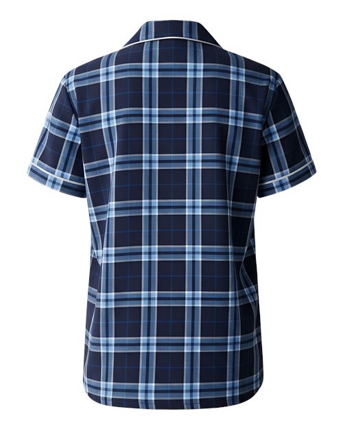 Boxercraft BW7101 Navy/ Columbia Plaid — back